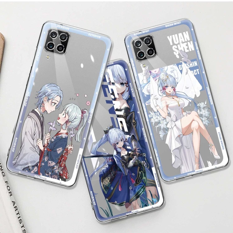 

Coque Case For Samsung Galaxy A04e A02 A04 04s A03s A01 A02s A03 Core A40 A50s A30 A20e Kamisato Ayaka Genshin Impact Anime