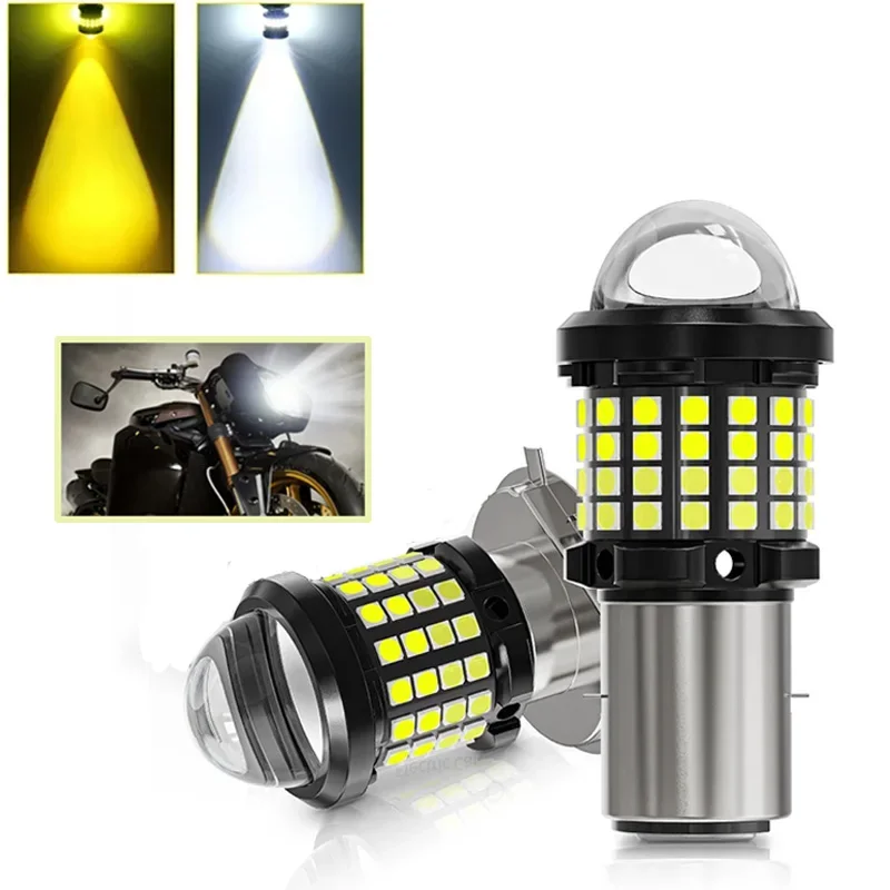 

Headlight Bulb LED H4 H6 BA20D 12v Motorcycle Super Bright Accessories Spotlight Moto Explorer Scooter ATV Headlamp Car Fog Bulb