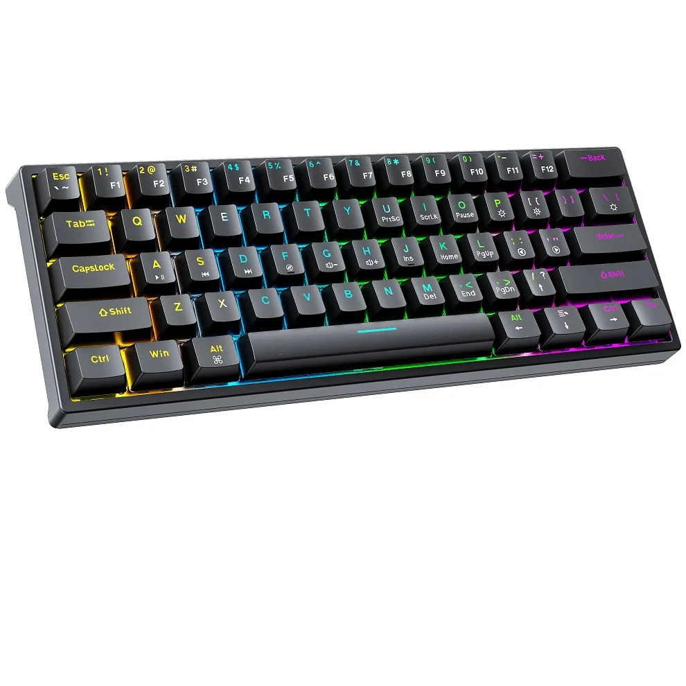Mechanical Keyboard 60 Percent, Wired Hot Swappable Compact 