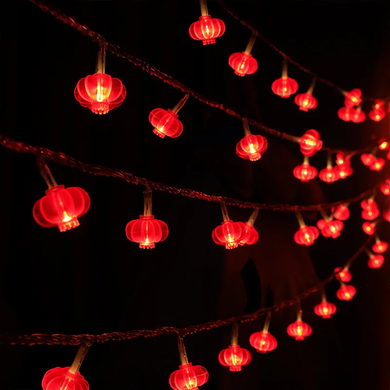 New Year Red Lantern Pendant Spring Festival Decorative Lantern LED Chinese Knot christmas decorations GL287