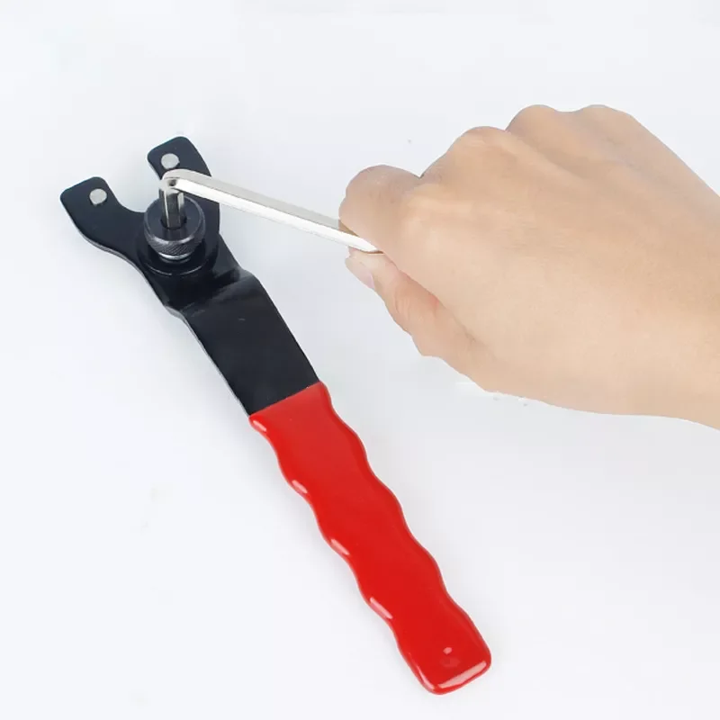 

Hot Portable Adjustable Angle Grinder Key Pin Spanner Polisher Wrench Practical Plastic Handle Wrench Arbor Repair Tool