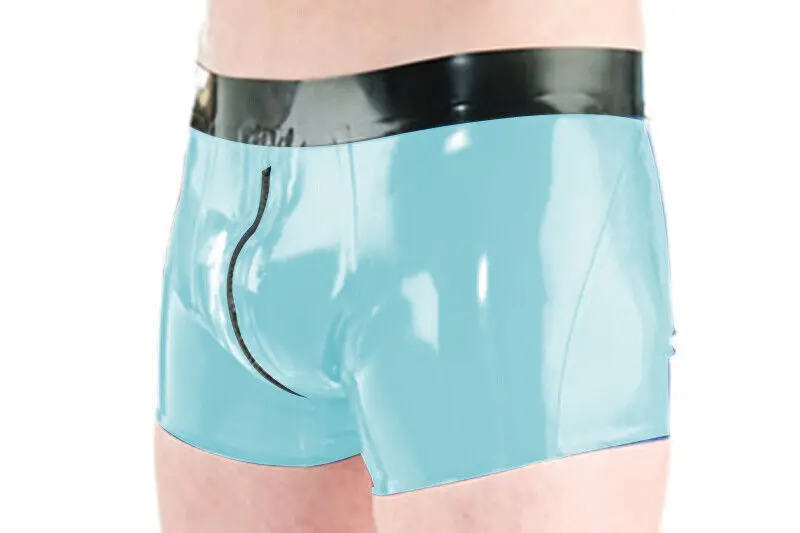 Латексный резиновый шланг Gummi шорты-боксеры с молнией в промежности карнавальный