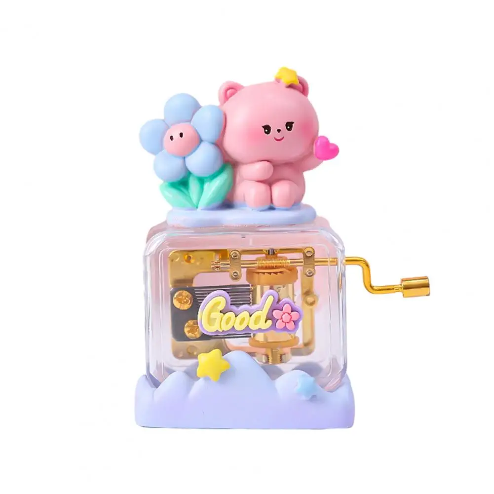 

Clockwork Music Box Exquisite Piggy Cat Vibrant Colors Children Clockwork Music Box Toy Birthday Gift