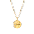 Женское ожерелье из серебра 925 пробы с подвеской в виде Луны