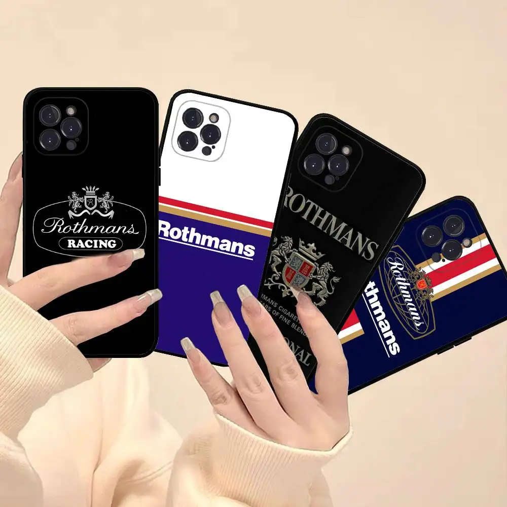 Фото Крутой чехол для телефона R-Rothmans Cigarettes для iPhone 17 16 15 14 13 12 11 Pro Max Plus Mini, силиконовый, черный №5