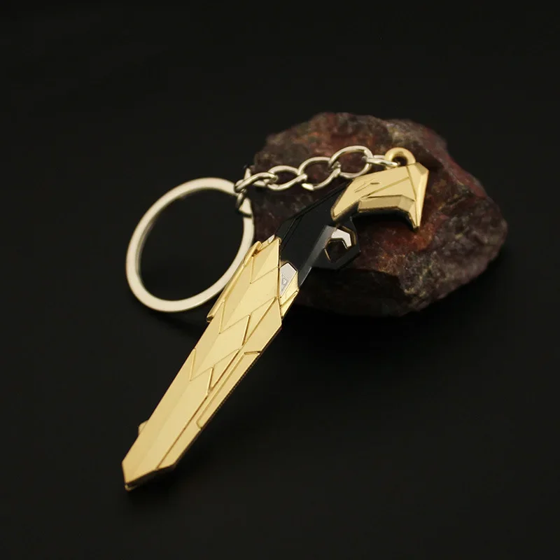 Брелок для ключей Valorant мужской металлическое кольцо с клапаном в виде оружия