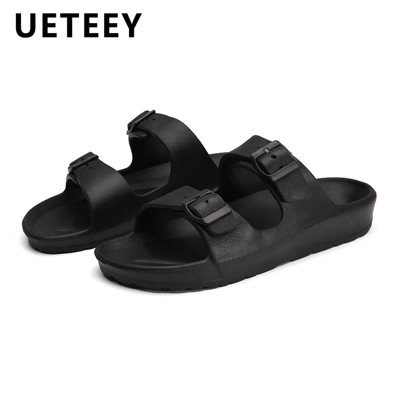 

Hot Sell 2022 Summer Slippers Lovers' Flat Soft Sandals Non-slip Slides for Men's Shoes Lightweight Design Slippers Personality