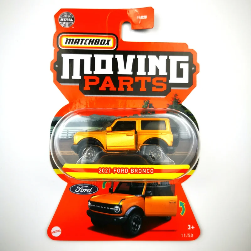 

2022 Matchbox Moving Parts 2021 FORD BRONCO 1/64 Die-cast Collection Model FWD28