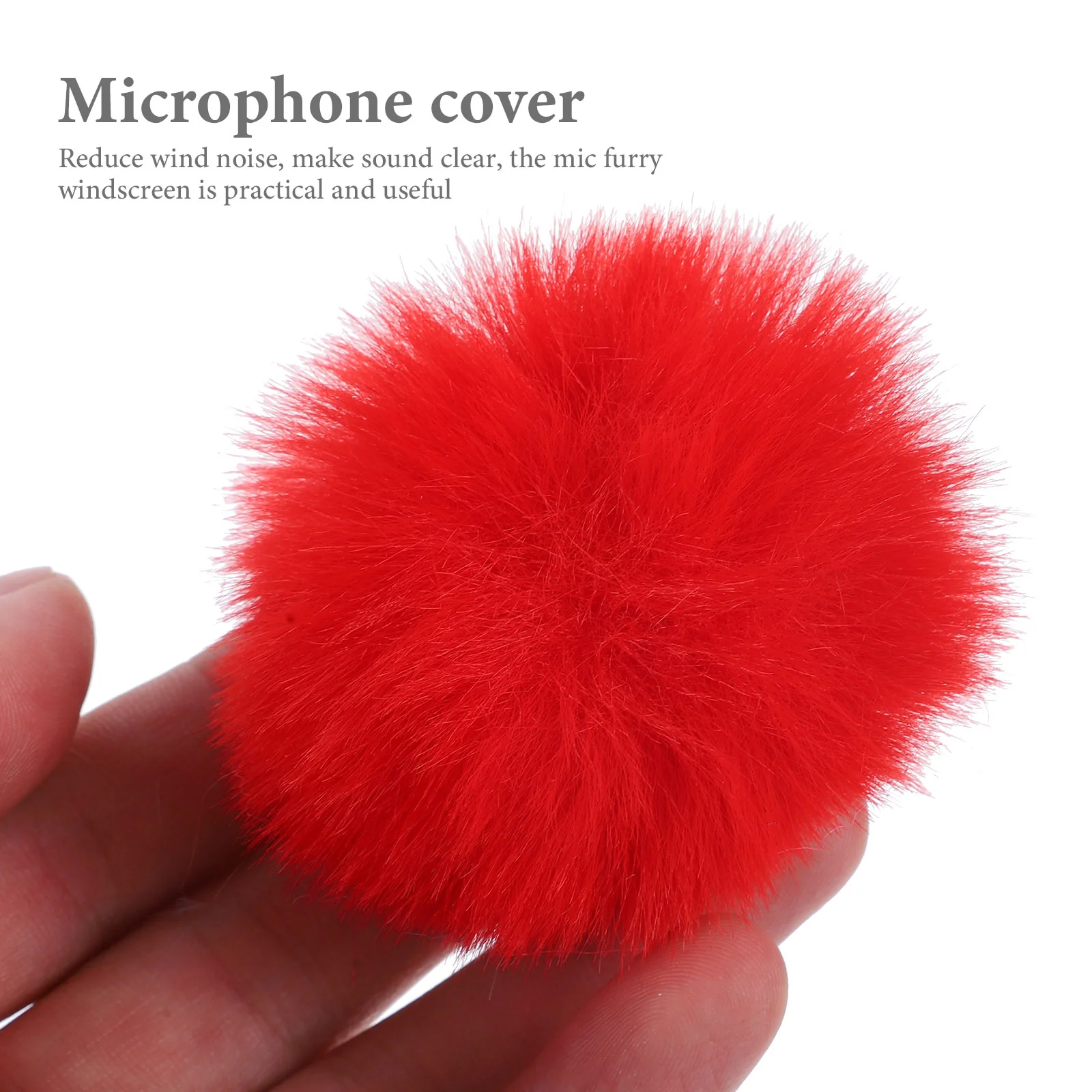 

10 pcs Furry Microphone Windscreen Lapel Mic Windscreen Mic Furry Windproof Covers