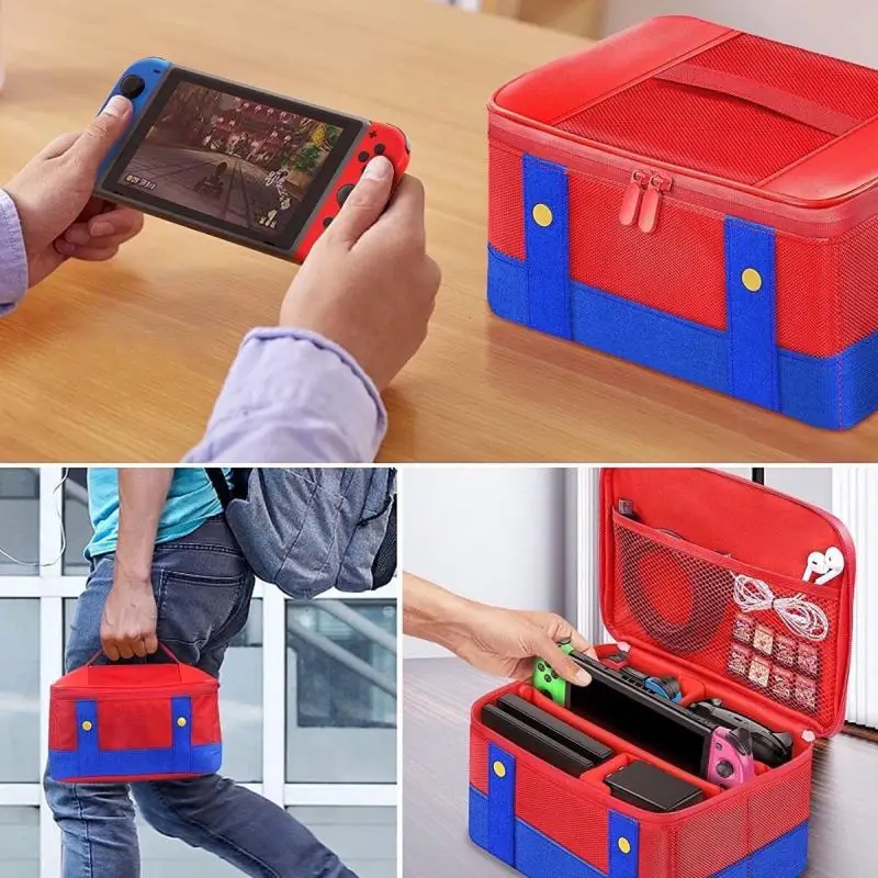

Switch Game Card with Full Storage Protective Case Multifunctional Oled Gaming Machine Mari Large Capacity Storage Box
