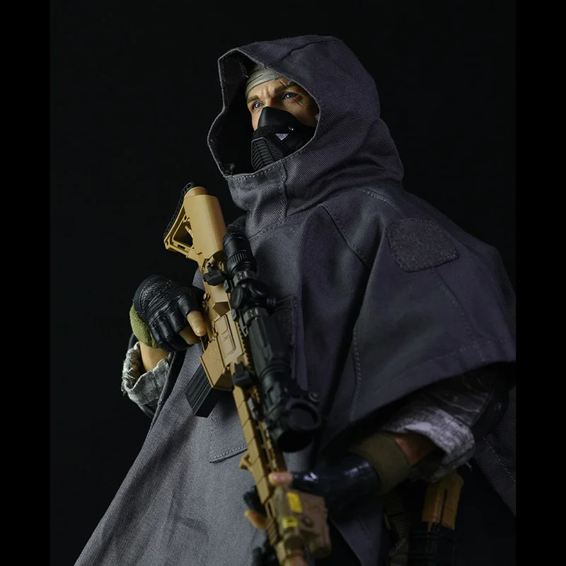 

1/6 Scale Soldier Fashion Versatile Cloak Model Scene Props Movable Doll Accessories Collection Display Toy Gift