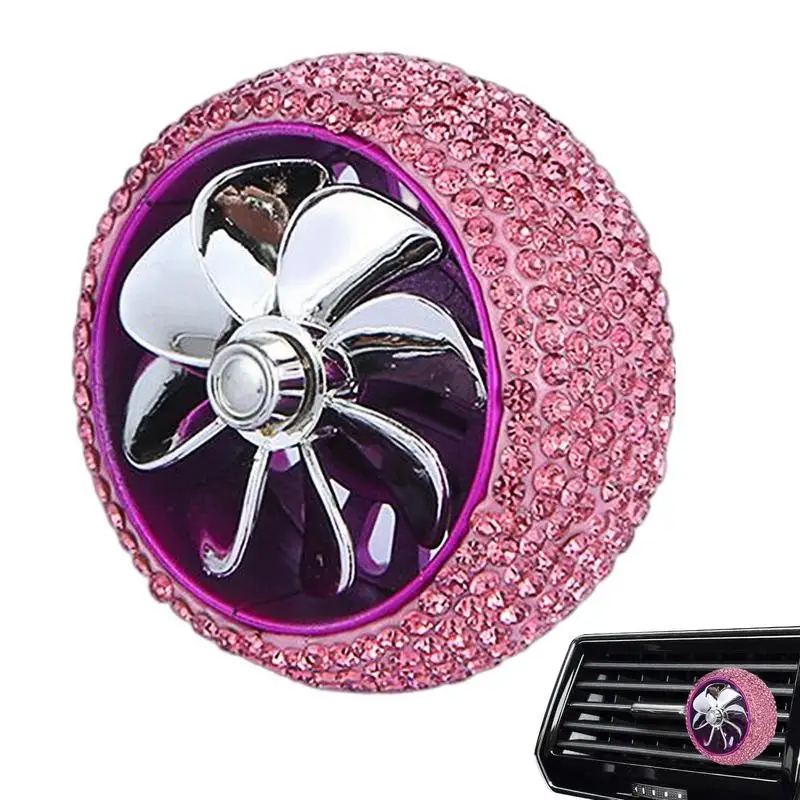 

Сверкающий диффузор с мягким ароматом, автомобильный диффузор для ароматерапии, Алмазный кондиционер, украшение с клипсой, автомобильный освежитель воздуха