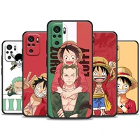 one piece anime phone case for xiaomi redmi note 11 10 9 8 pro 7 9s 8a 10s 11s soft cover luffy zoro for red mi 8pro 10pro coque