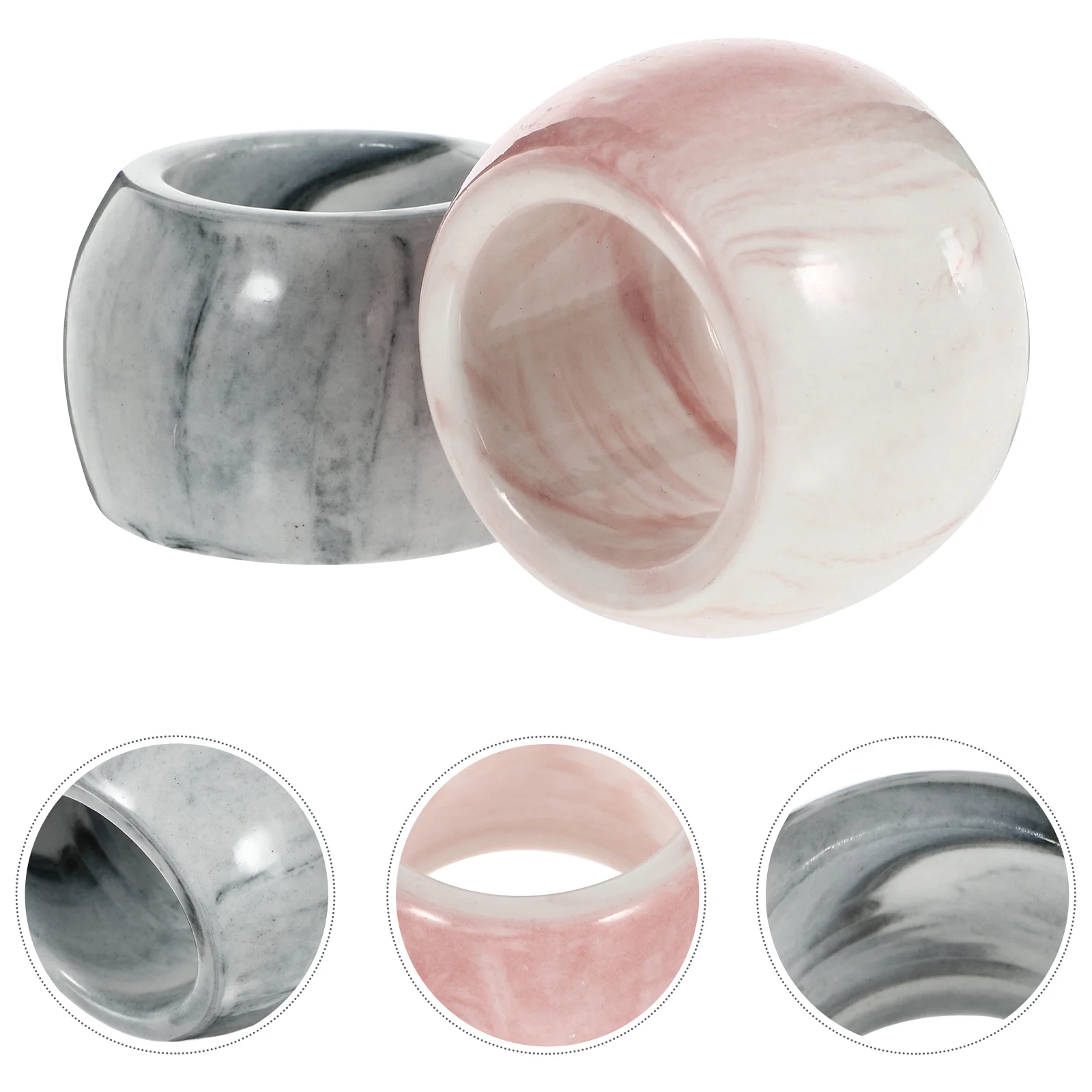 2Pcs Creative Marble Pattern Electric Toothbrush Holder Lovely Toothbrush Rack
