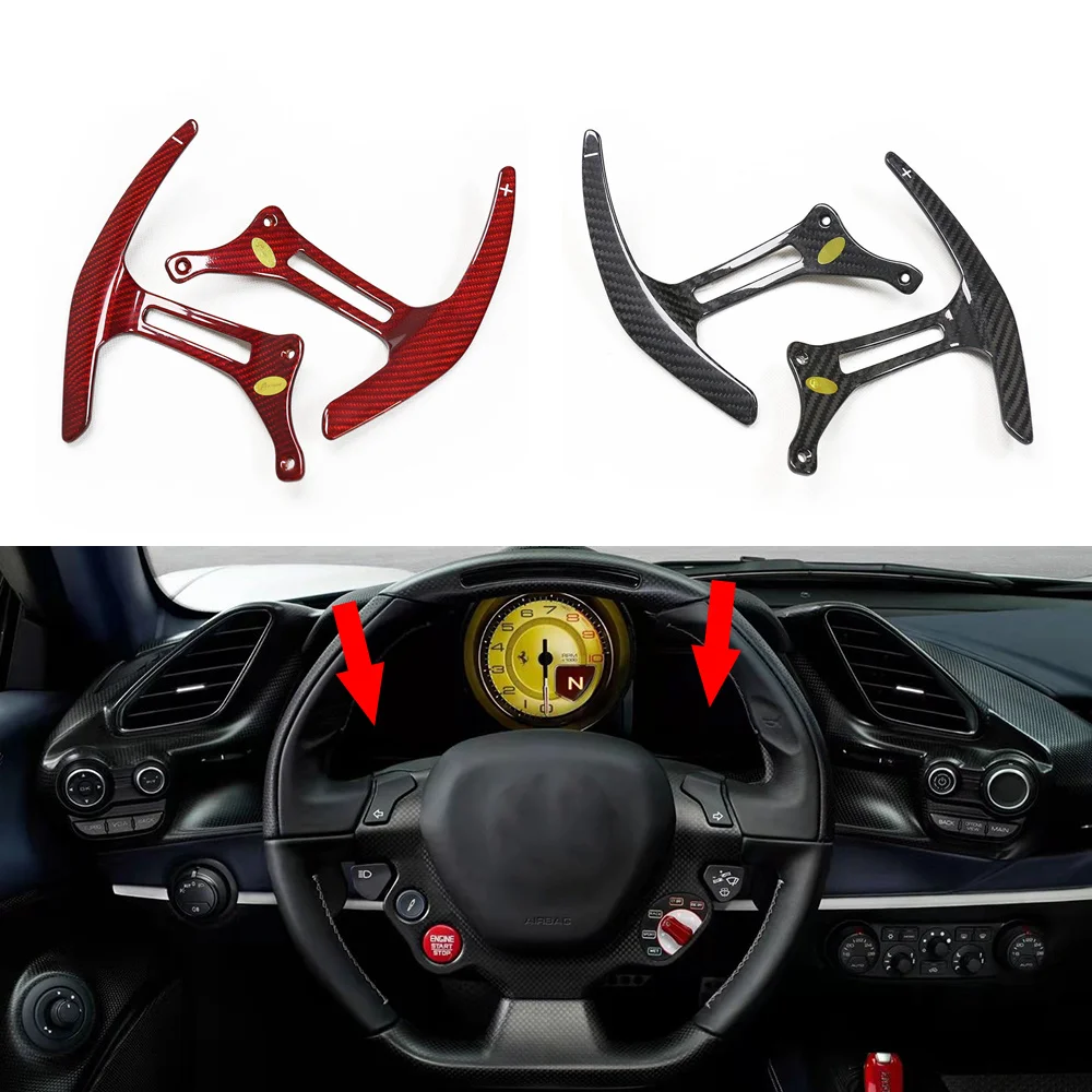 

Real Carbon Fiber Paddle Shift Extension Shifter For Maserati Levante Ghibli Quattroporte Carbon Steering Wheel