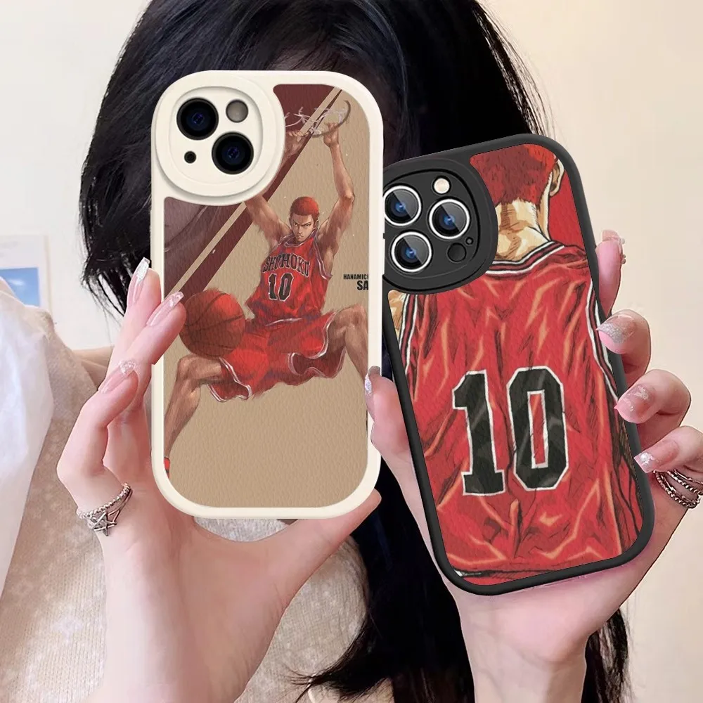 

Japan Comic Slam dunk Phone Case Hard Leather For iPhone 14 13 12 Mini 11 14 Pro Max Xs X Xr 7 8 Plus Fundas