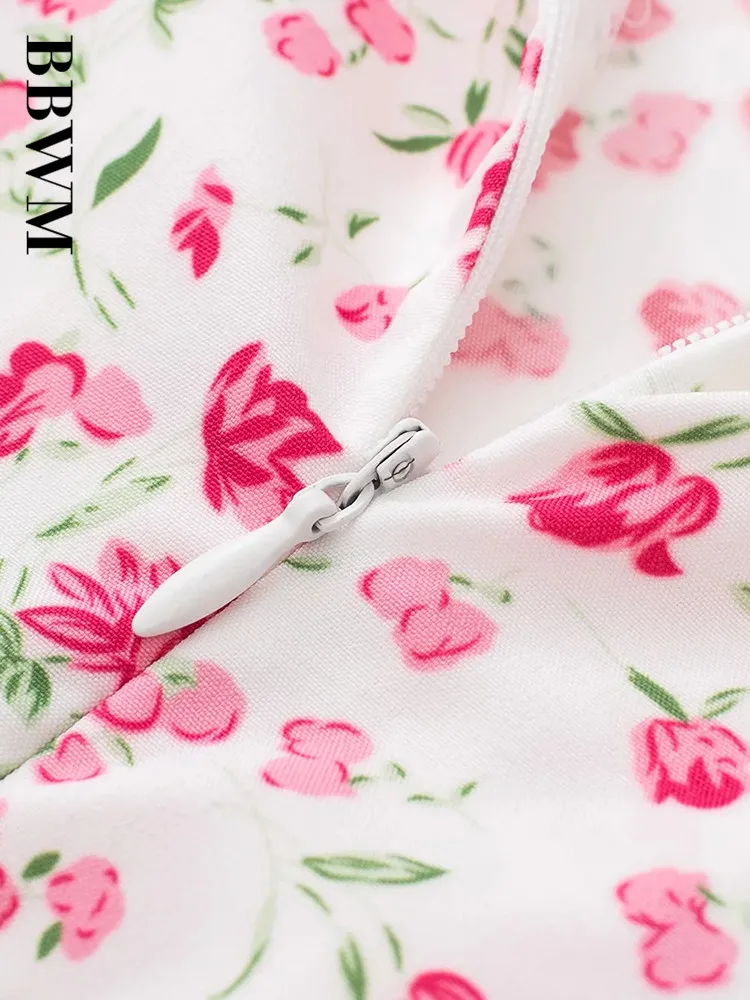 Женское платье-топ с цветочным принтом элегантное облегающее винтажное платье