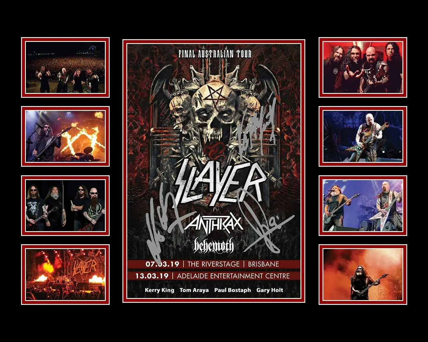

Картина на стену из шелка с надписью «SLAYER»