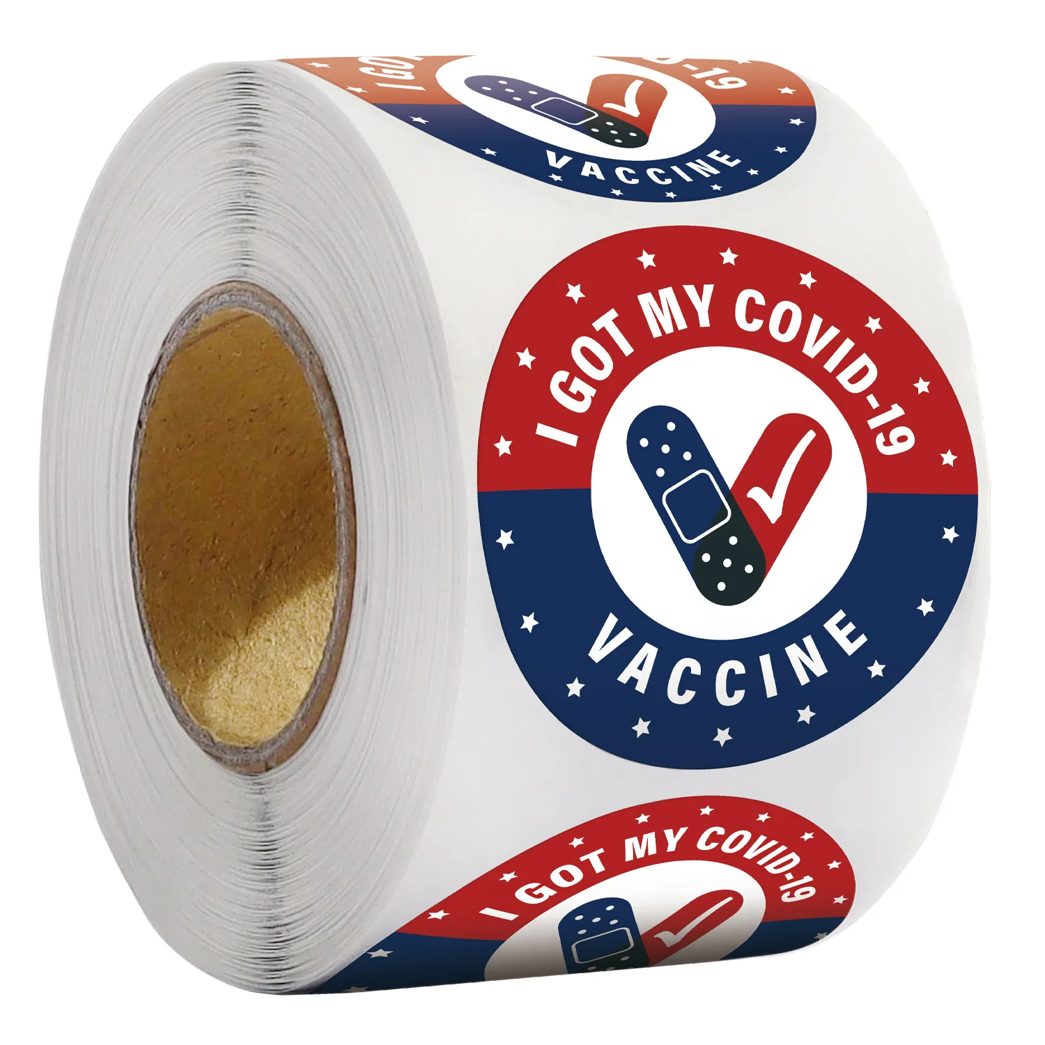 

500 1.5-inch new crown anti epidemic stickers