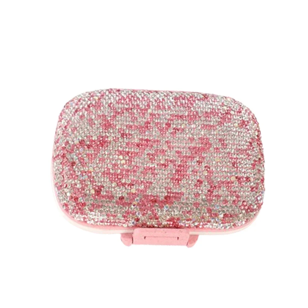 Еженедельная Коробка Для Таблеток Большой Емкости В Упаковке 1-5 Штук Со Стразами