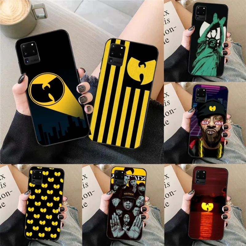 Чехол Rapper W-wWu TangG-g для телефона Samsung Galaxy S23 S22 S21 S20 Plus Ultra M14 M13 M33 M53 Note20, мягкий черный чехол для телефона