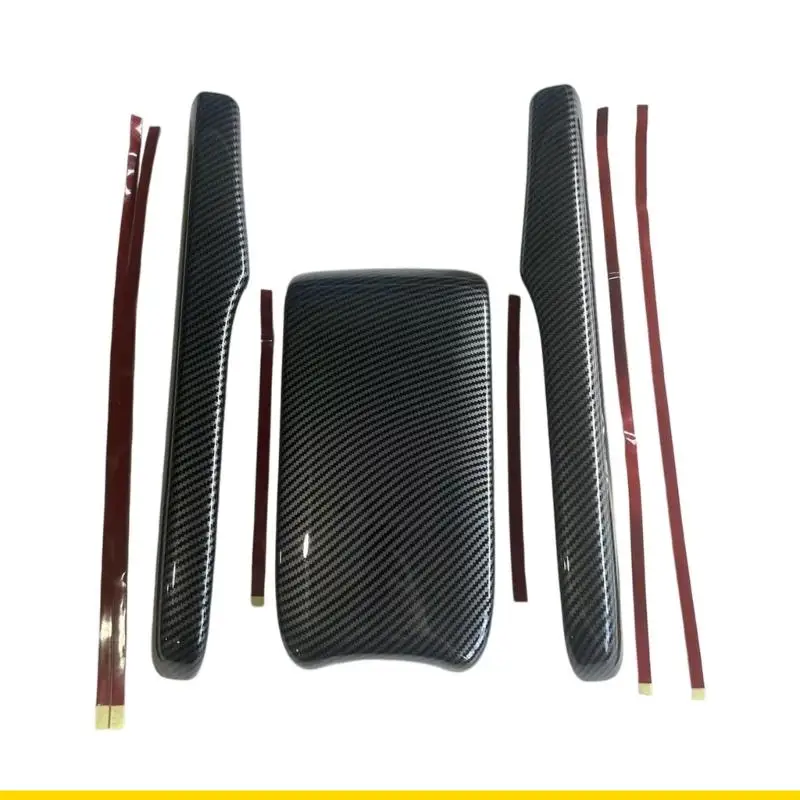 Фото Чехол подлокотника центральной консоли SZCH Smooth Fiber для моделей седана 2016 2022, простая установка №3