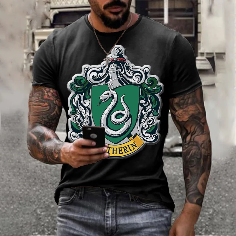 

Футболка мужская оверсайз с коротким рукавом, модная Повседневная рубашка с 3d принтом, в уличном европейском и американском стиле