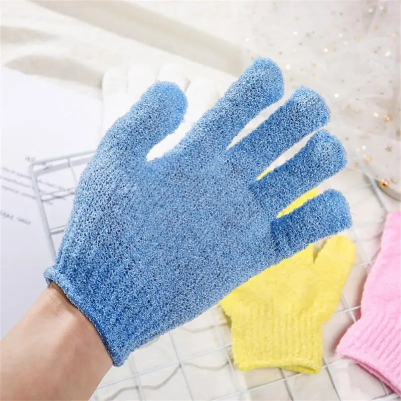 

Exfoliating Gloves Five Fingers Bath Gloves Peeling Body Bath Sponge Shower Exfoliating Glove Body Scrubber Bathroom Products