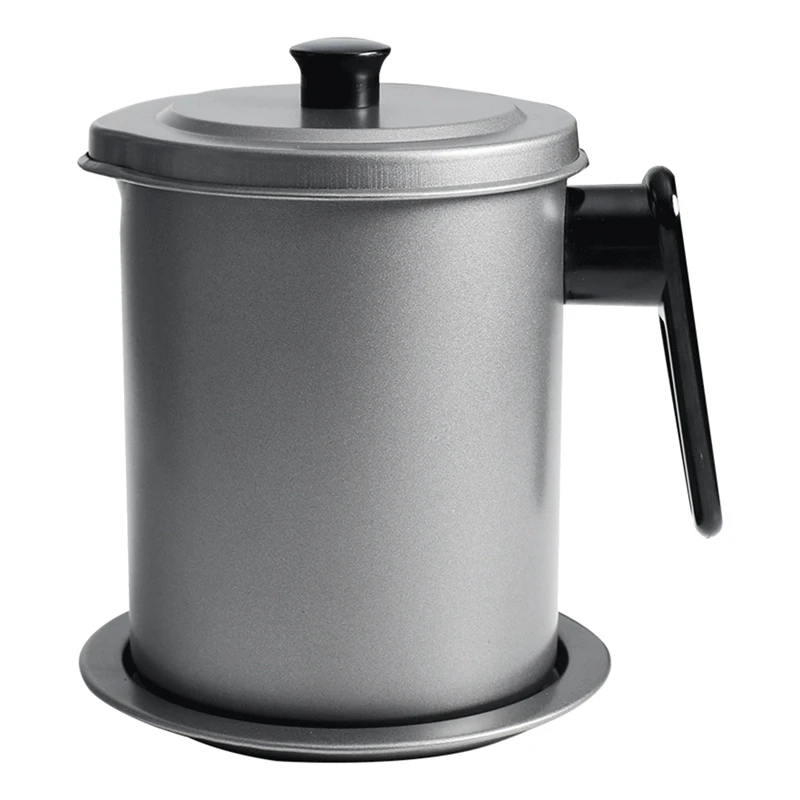 

Practical Large-Capacity Stainless Steel Oiler Filter Oil Storage Grease Holder, Grease Filter Container Tank