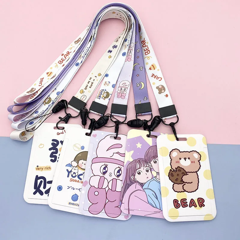 

Ins Cute Lanyard Card Holder Holder Student Credential For Pass Card Credit Card Meal Card Lanyard Card Men And Women Gift Copa