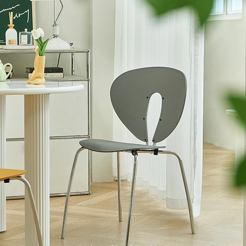 

Modern Relaxing Dining Chair Dresser Bedroom Beauty Salon Dining Chair Metal Ergonomic Office Cadeira Living Room Furniture