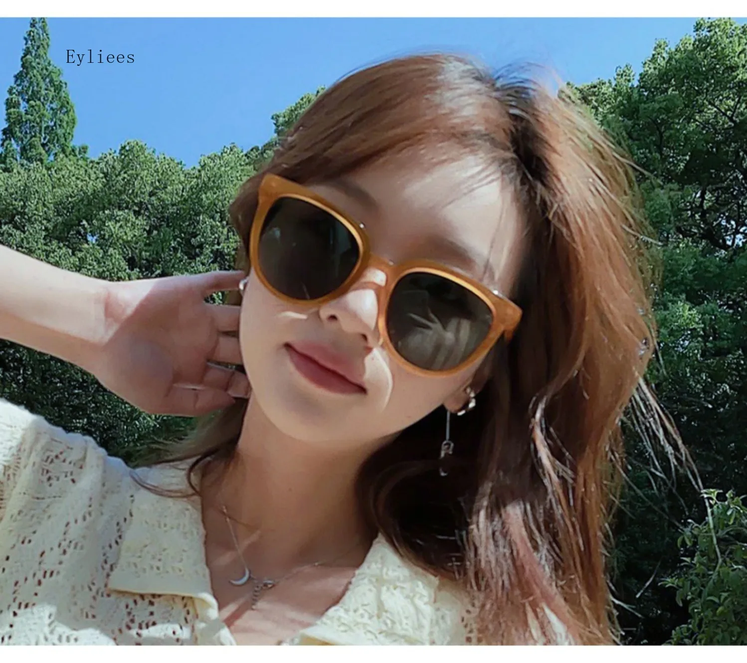 Модные солнцезащитные очки кошачий глаз женские брендовые дизайнерские