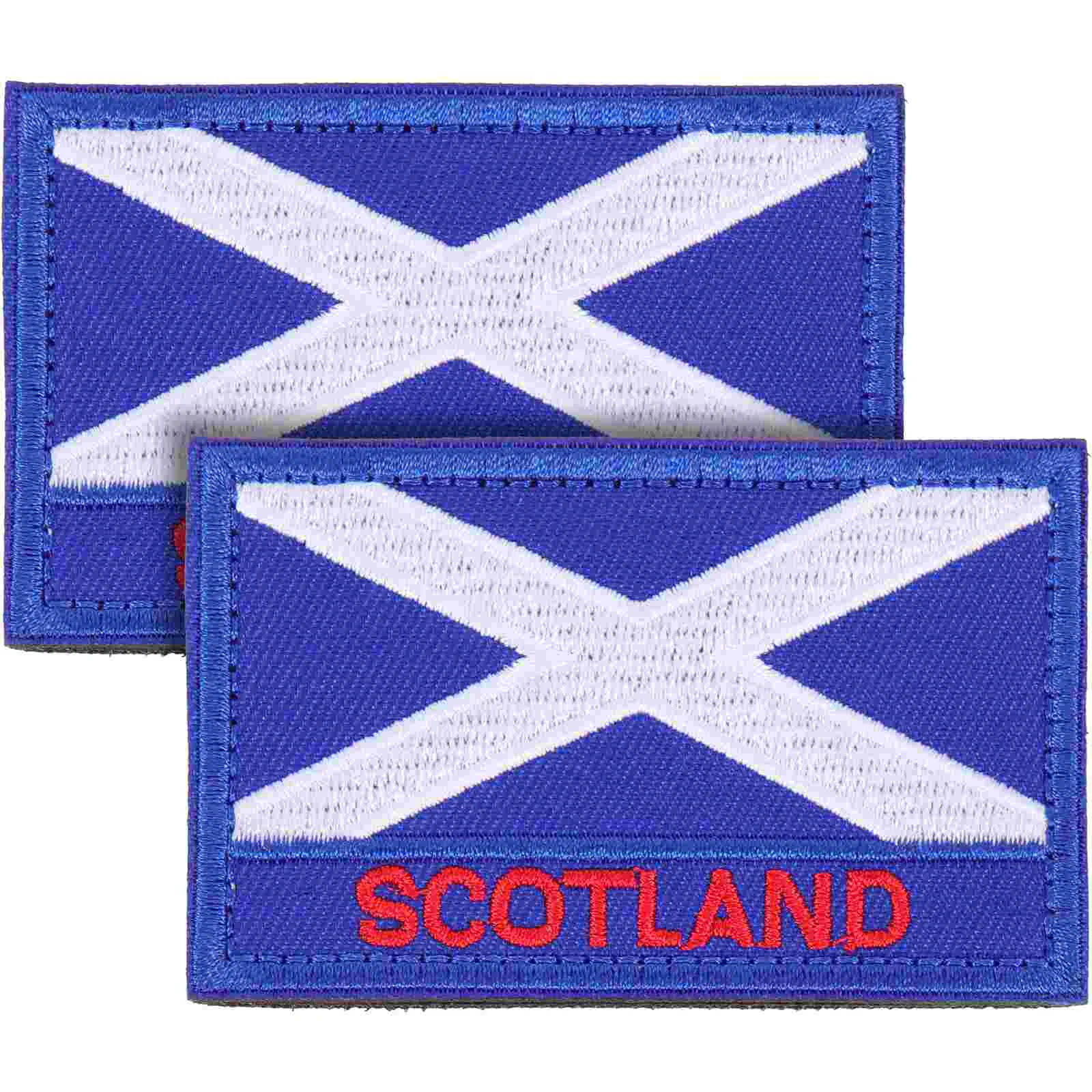 

2pcs DIY Scotland Flag Decorative Polyester Backpack Jean Hole Filling Patch Garment