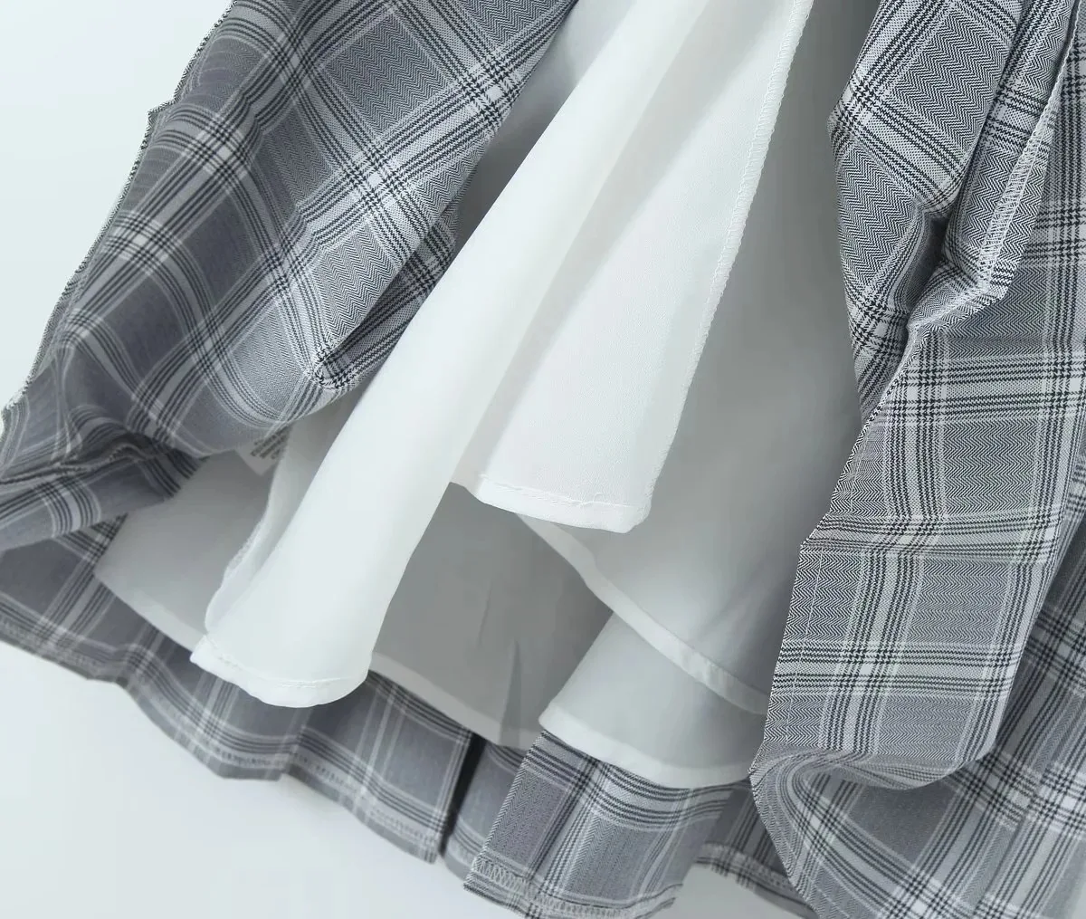 Женский корсет без бретелек с открытыми плечами шнуровка лента клетчатое