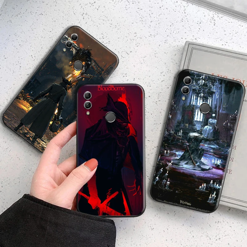 

Bloodborne Phone Case For Huawei Honor 7A 7X 8 8X 8C 9 V9 9A 9S 9X 9 Lite 9X Lite 8 9 Pro Silicone Cover Carcasa Funda Back