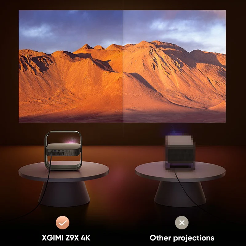 Фото Лазерный проектор XGIMI Z9X 4K с яркостью 1500 CVIA, оптическим зумом 0.98-1.3:1, аудиосистемой Harman Kardon, для домашнего кинотеатра и игр №4