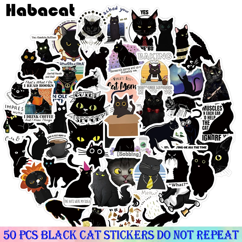 

Наклейки с мультяшными животными, 10/50 шт.