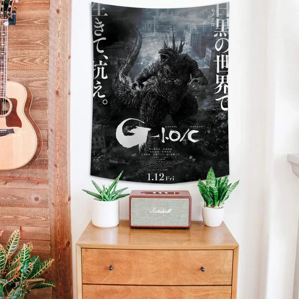 G-Godzilla минус один монстр фильм аниме гобелен подвесной Таро хиппи настенные