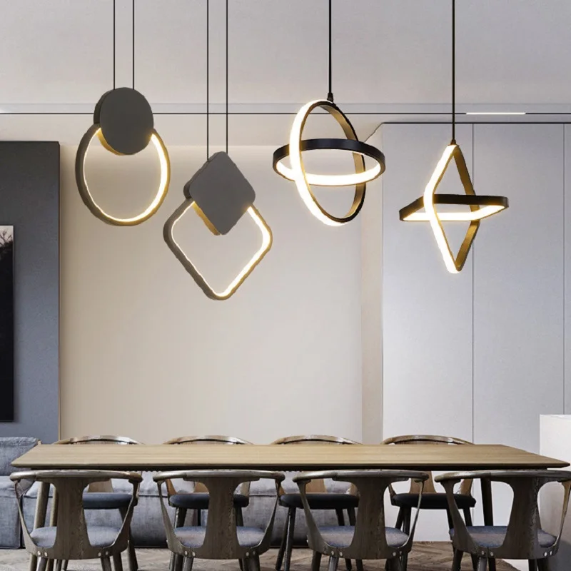 

New Nordic minimalist bedroom bedside chandelier light luxury simple modern bar store background wall small Chandelier