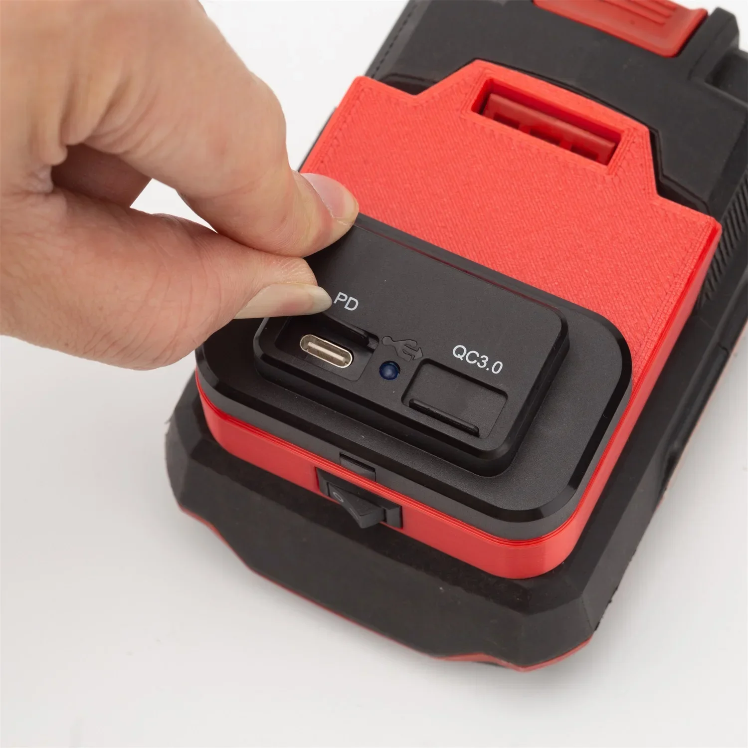 USB-адаптер питания для литиевой батареи Lidl Parkside X20V Беспроводное портативное быстрое зарядное устройство PD/QC3.0 (за исключением батареи)