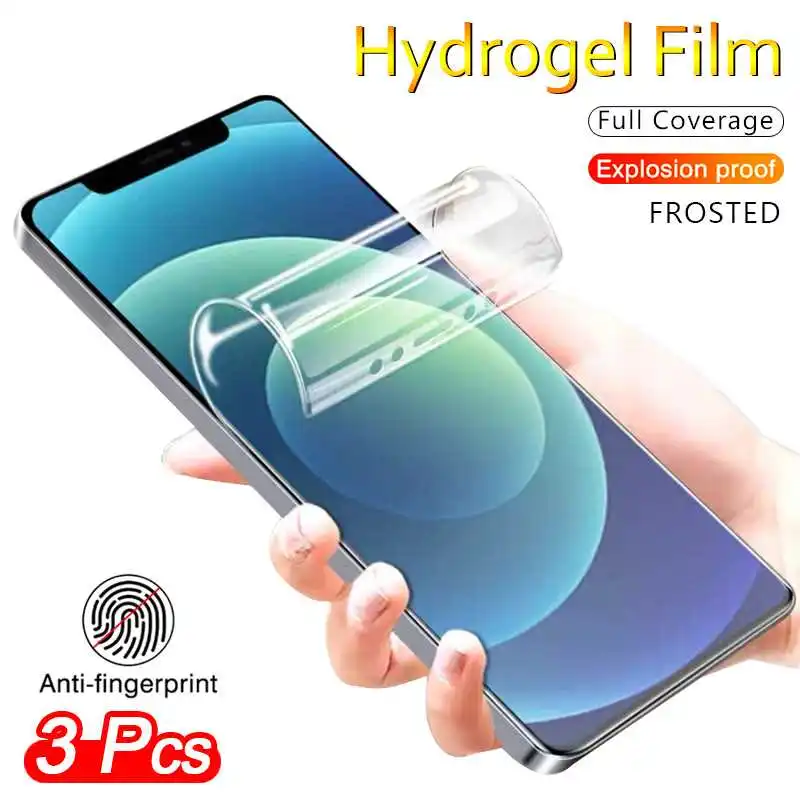 

HeouYI 3Pcs 9D Hydrogel Film Glass For Xiaomi Poco M3 Pro 5G F3 GT X3 Screen Protector