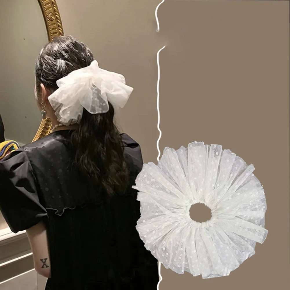 

Oversized Scrunchies Mesh Hair Ties Elastic Hair Band Women Girl Ponytail Holder Fashion Hair Ropes Headband Hair Accessories