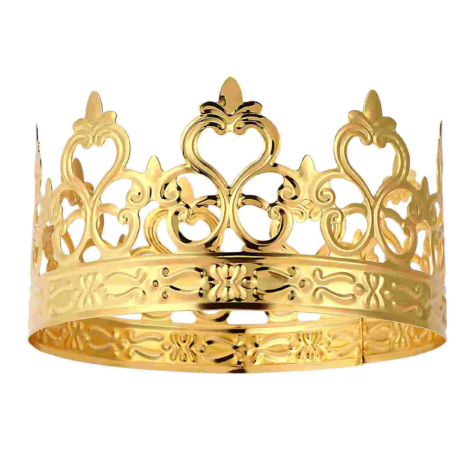 

Cake Decoration Gold Kidseyes Candymini Babies King Party Tiara Wedding Accessory Ornament Rhinestone Birthday Decor Accessories