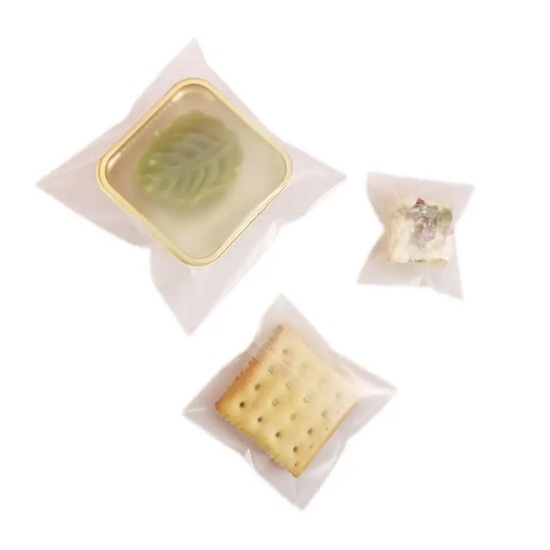 

Self-adhesive biscuit bag frosted translucent snowflake packaging bag snowflake crisp nougat ziplock bag baking packaging