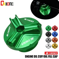 for kawasaki z900 z 900 2017 2018 motorcycle accessories cnc aluminum engine oil filler cup plug cover screw
