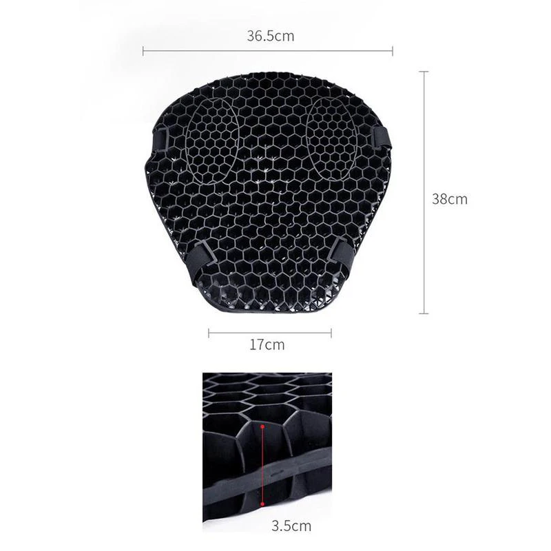 Motorcycle air cushion seat  motorcycle seat gel pad Cushion 3D Comfort bike Decompression Cover Shock Absorbing Relief Cushions images - 6