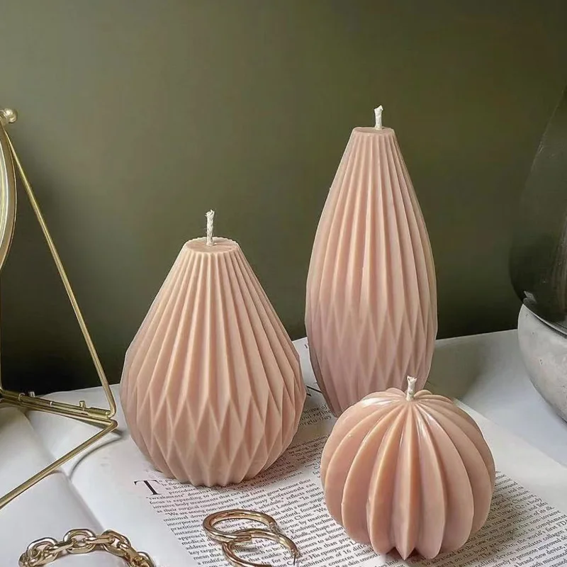 Силиконовая форма сделай сам в виде свечи геометрическая 3D из эпоксидной смолы