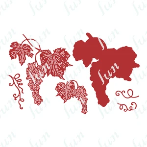 Fruit Grape Grapevine Reusable Metal Cutting Dies Handmade Embossing Scrapbooking Diary Secoration DIY Greeting Card 2022 New