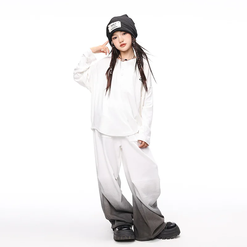 Jazz Dance Costumes Fashionable Street Practice Clothes for Girls Zumba Phat Pants Holiday Performance