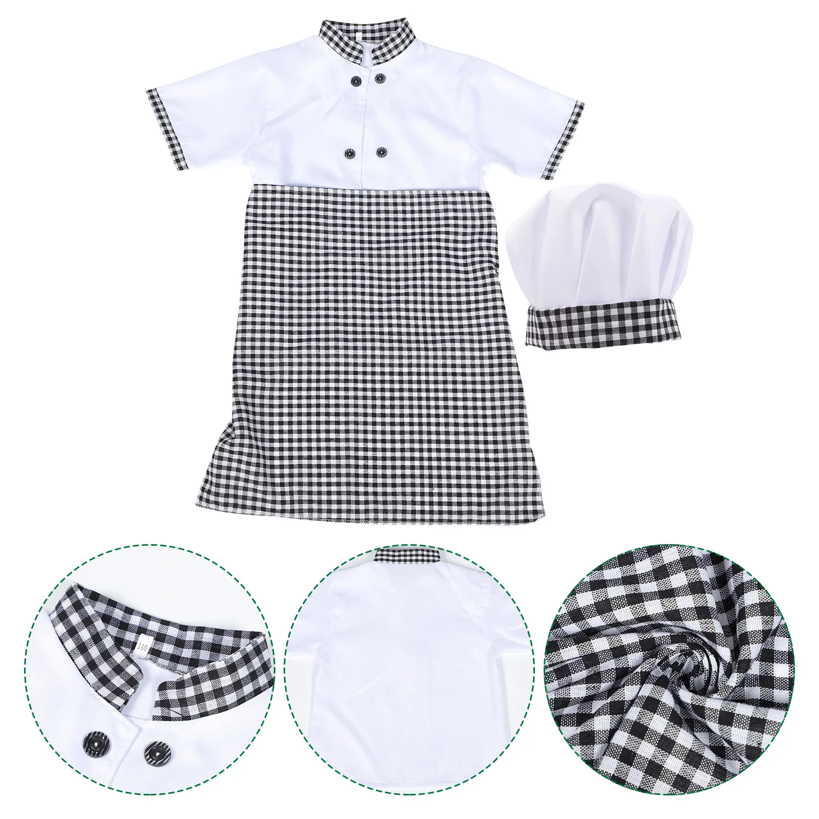 

Childrens Cook Uniform Cooking Utensils Set Kids Outfit Toy Toddler Chef Hat Dress Master Costume Kitchen Role Play Sets